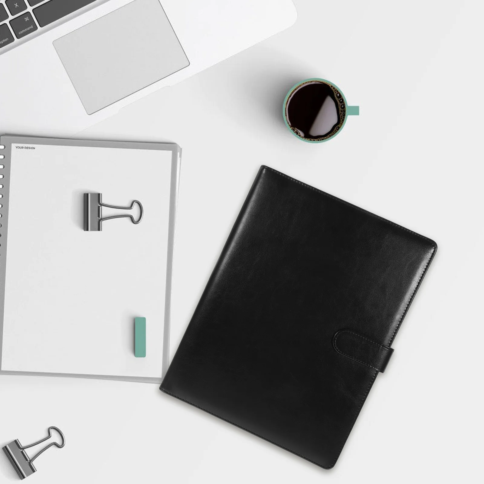 Multifunctional Document Folder Organizer Transparent Portfolio Business File Holder A4 Storage Binder