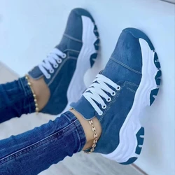 Sneakers Women Shoes 2026 Pattern Canvas Shoe Casual Women Sport Shoes Flat Lace-Up Adult Zapatillas Mujer Chaussure Femme