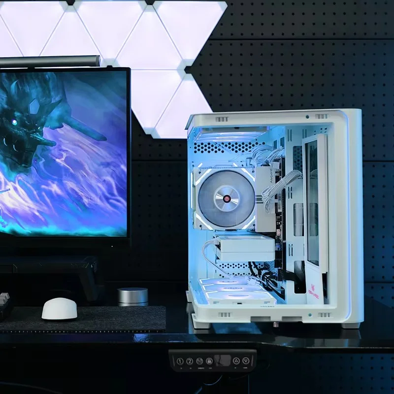 Yeah Magic BIFROST MATX PC boîtier d'ordinateur de bureau vue sur la mer châssis de pièce boîtier PC ARGB bande lumineuse Support 360 refroidi à l'eau