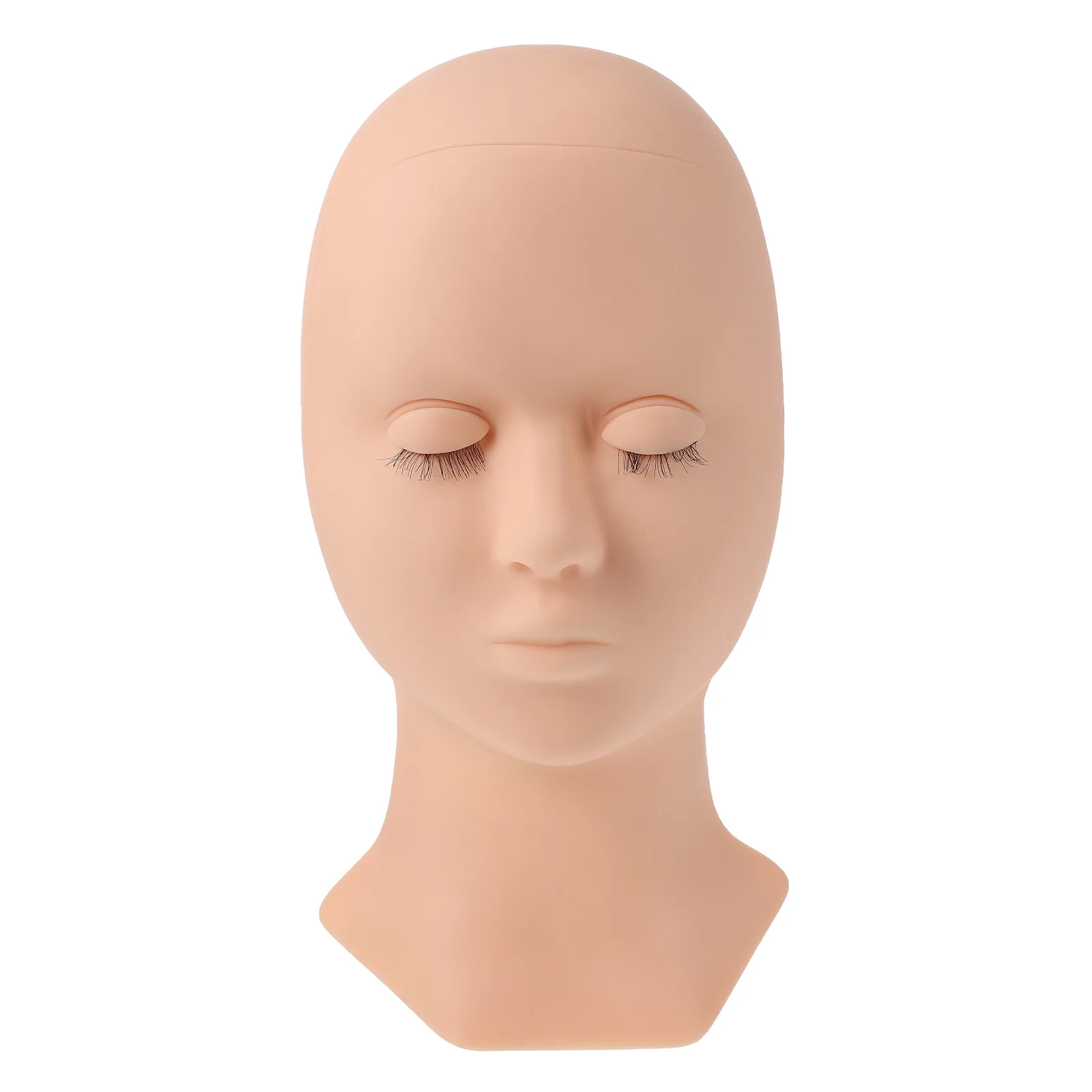 

Silicone Eyelash Extension Practice Head Mold Detachable Mannequin Model for Beauty Salon Training Beginners Professional Use
