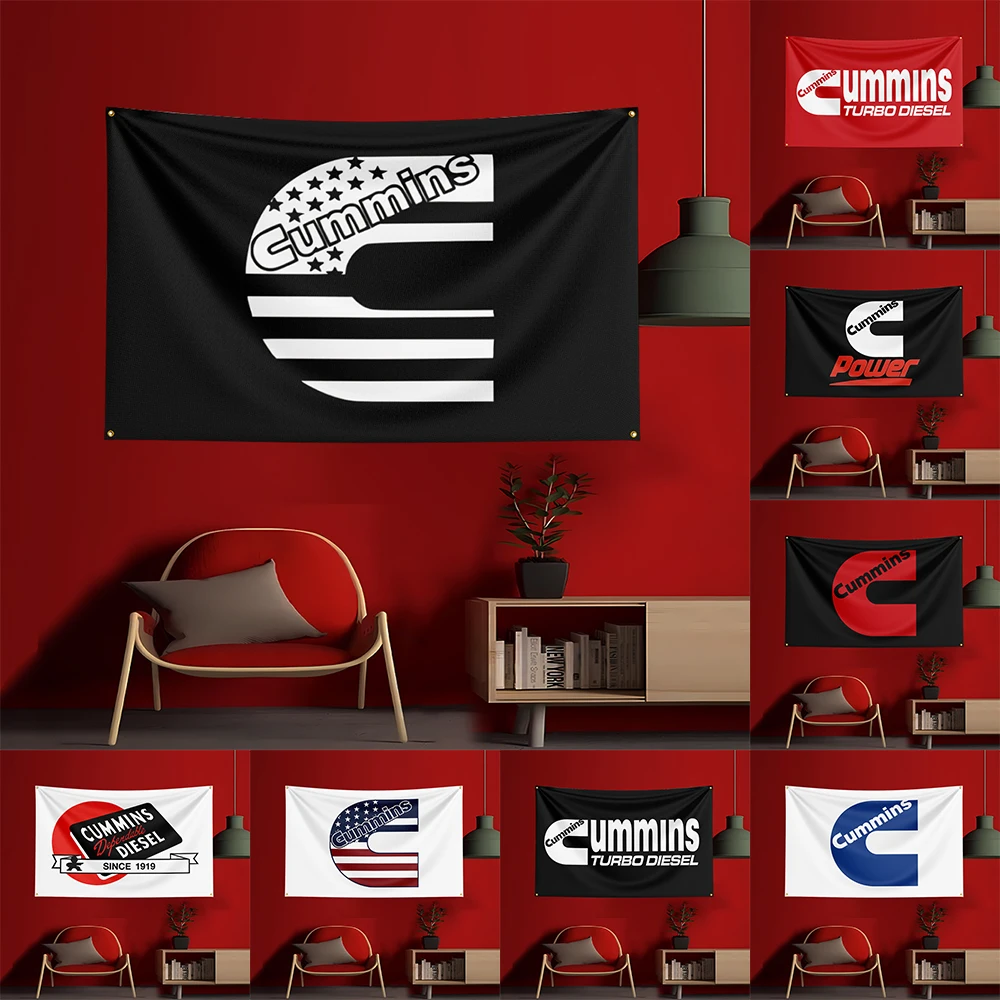 

3x5 Ft Cunmmins Tool Flag Polyester Printed Cars Flags Banner Tapestry for Room Garage Decor Power Tools Flag