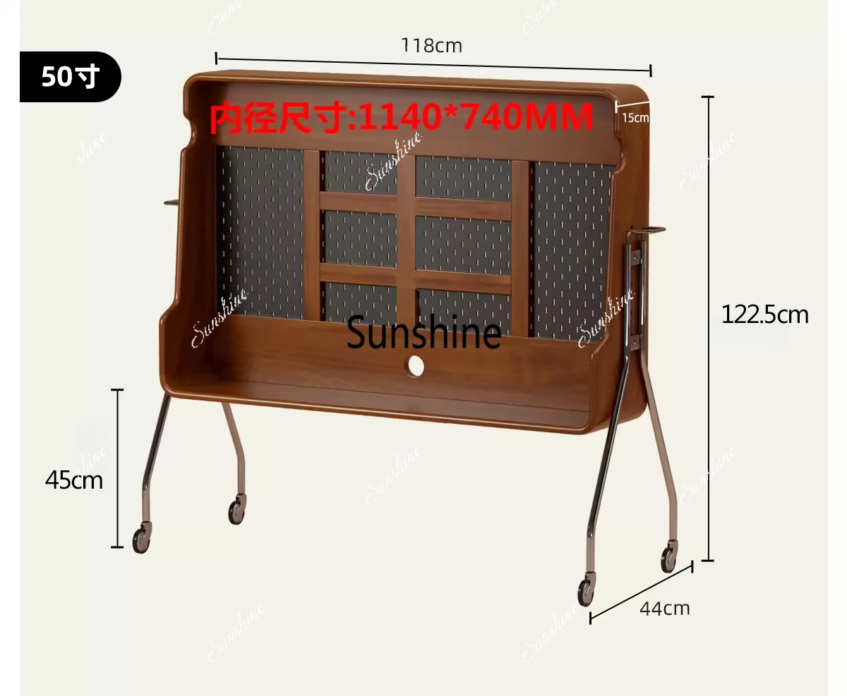Nordic Movable Adjustable TV Stand Living Room Modern Designer Wheels Tv Cabinet Corner Walnut Fernsehtisch Furniture Home