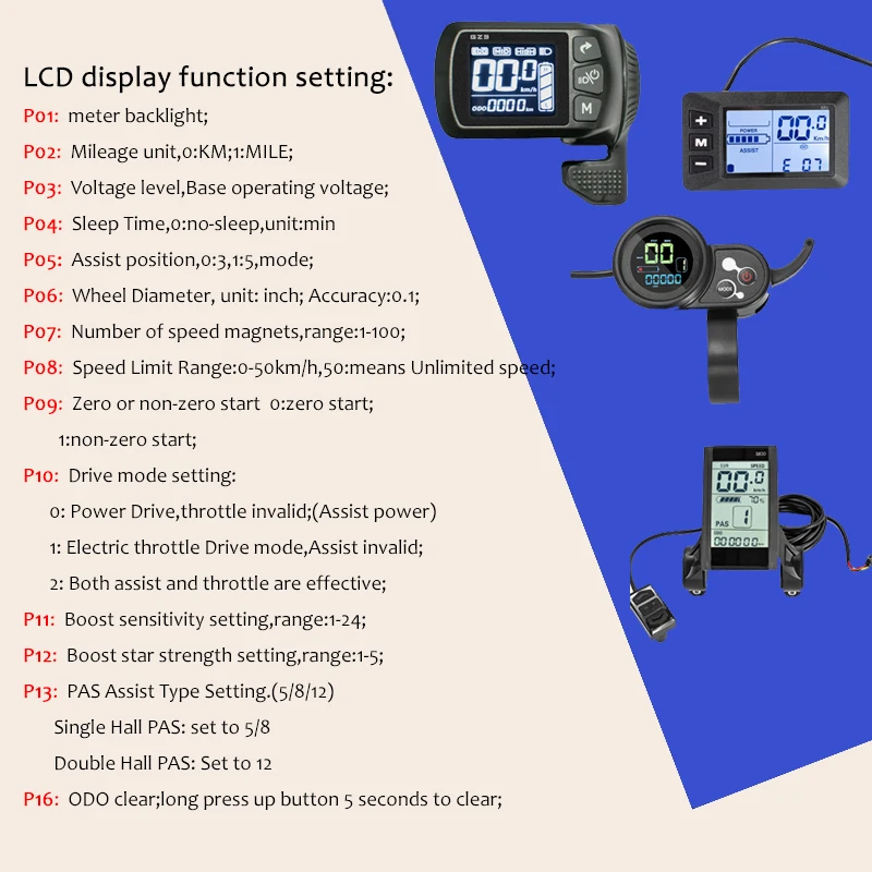 350W Ebike Controller Display 24V/36V /48V Electric Bike Display Brushless Controller for Electric Bicycle Conversion Kits S830