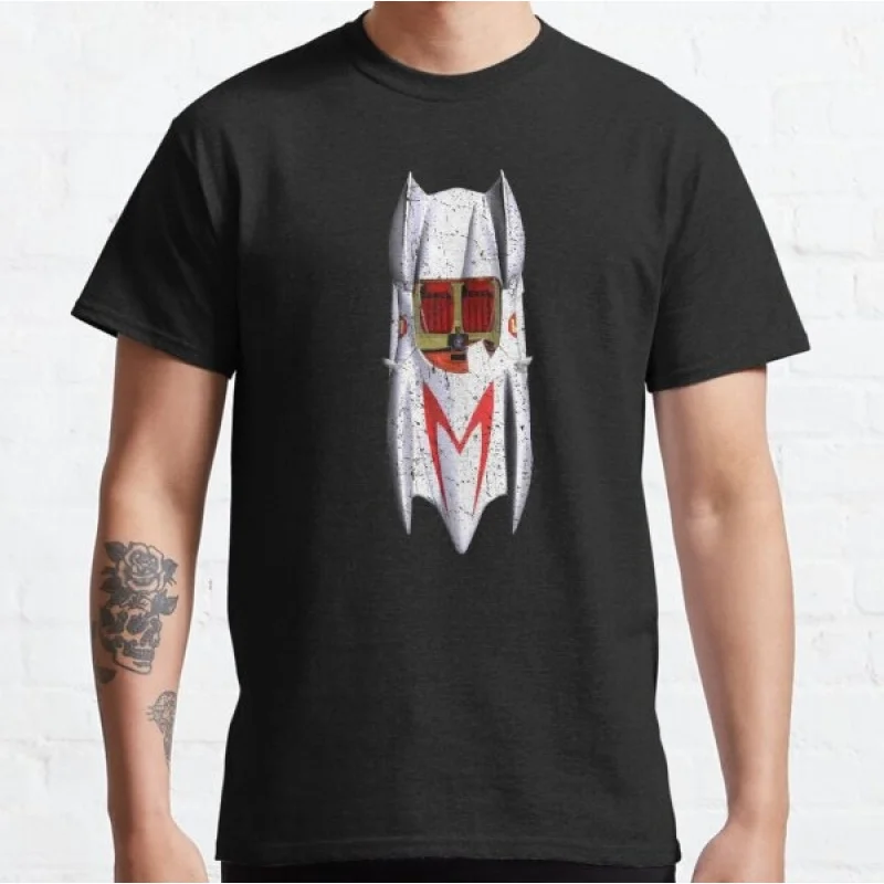 

car top Mach Go Go Go graphic tee Manga Speed Racer Anime T shirt for men Cartton Large size Tops 100% cotton print Y2K Clothes