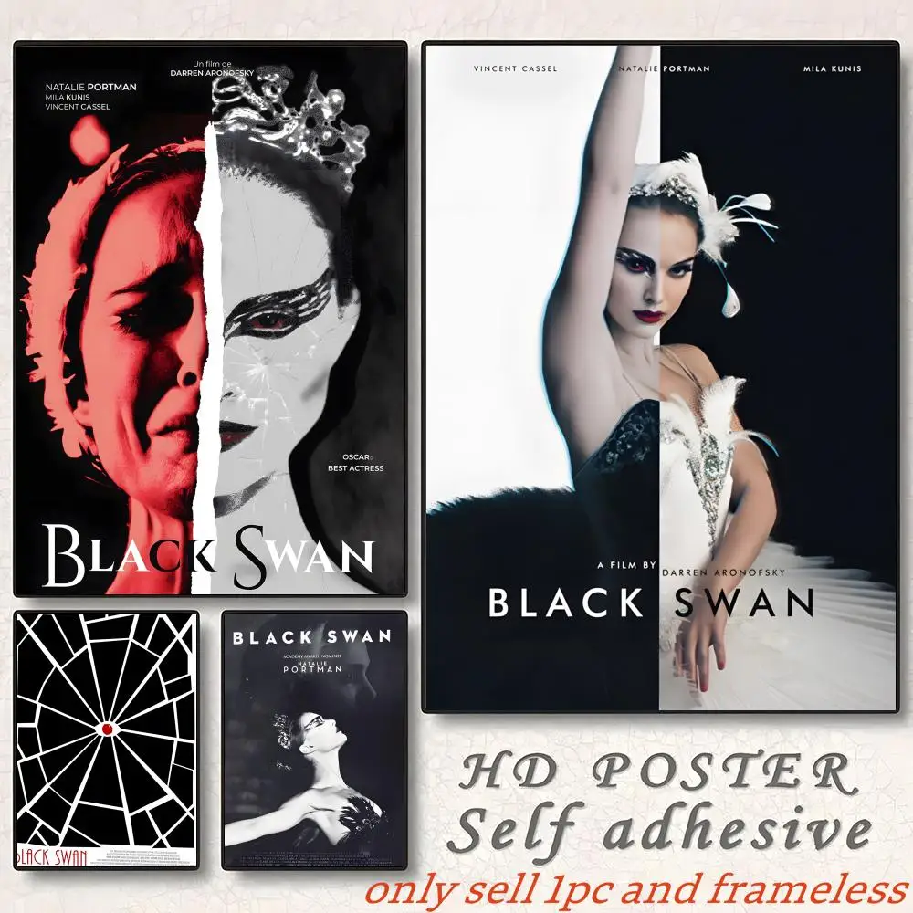 Psychological thriller Movie B-Black Swan Poster Poster painting with prints Home bedroom living room decoration gift