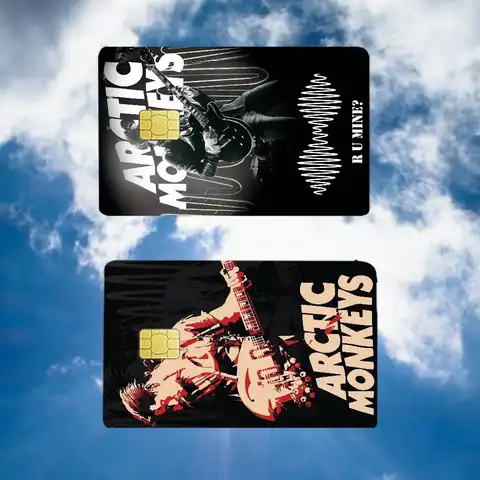 Rockband A-Arctic M-Monkeys Mode Söt Tecknad Kattmålning Anime Spel Unikt Filmklistermärke Skal Skinn För Kreditkort Utan Chip 10 best sales Arctic Monkeys-klistermärken - №2