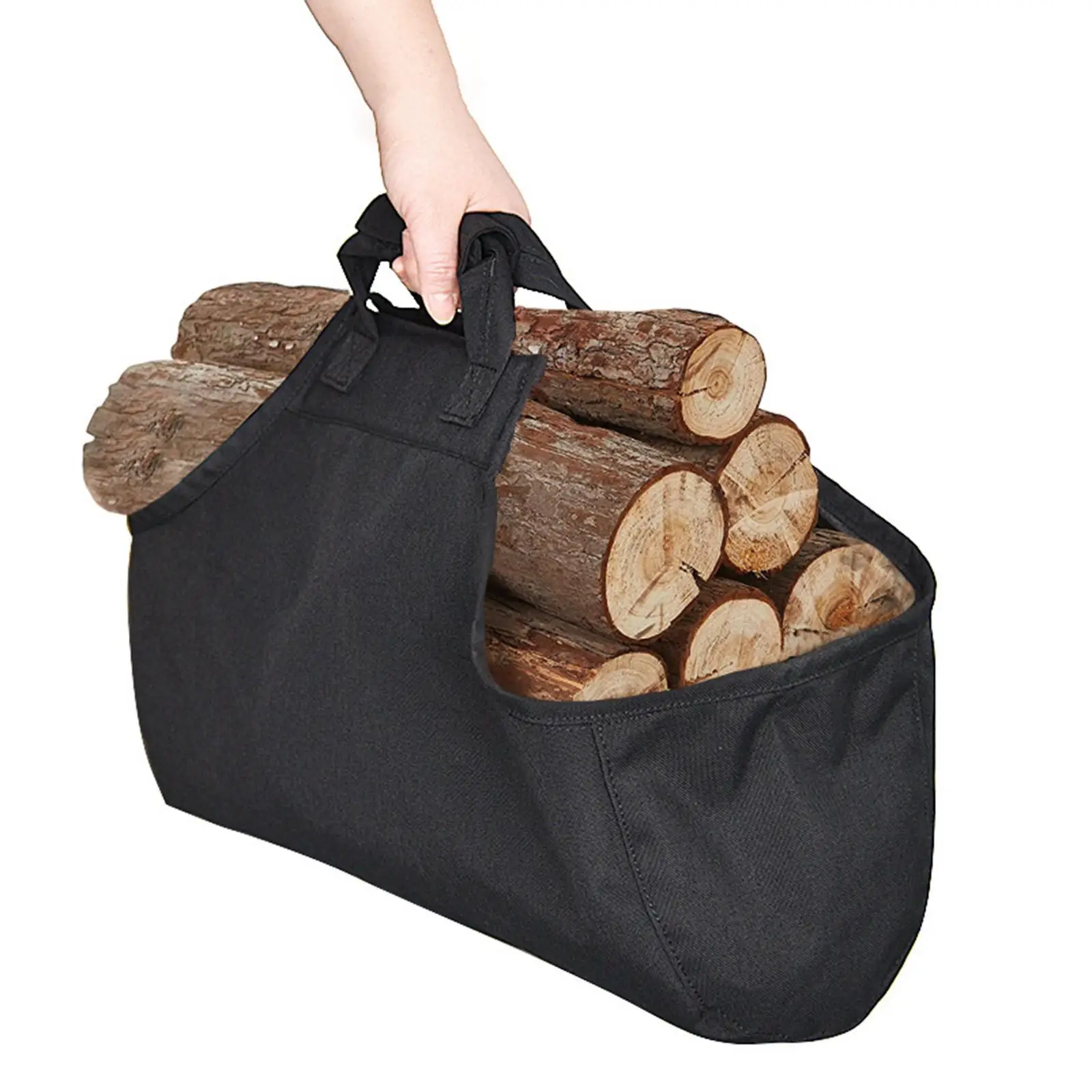 Heavy-Duty Firewood Carrier Bag Log Tote Wood Holder for Outdoor Adventures