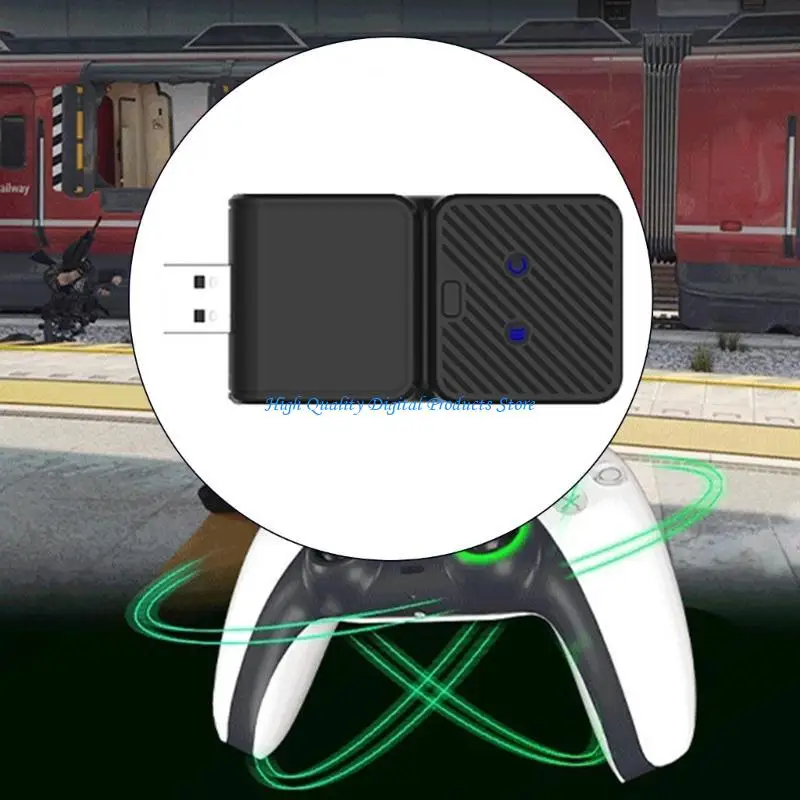 U2JE อุปกรณ์เสริมสำหรับเล่นเกมตัวรับสัญญาณไร้สาย Gamepad Converter Dongle สำหรับ X1S XSX NS Switchs USB อะแดปเตอร์