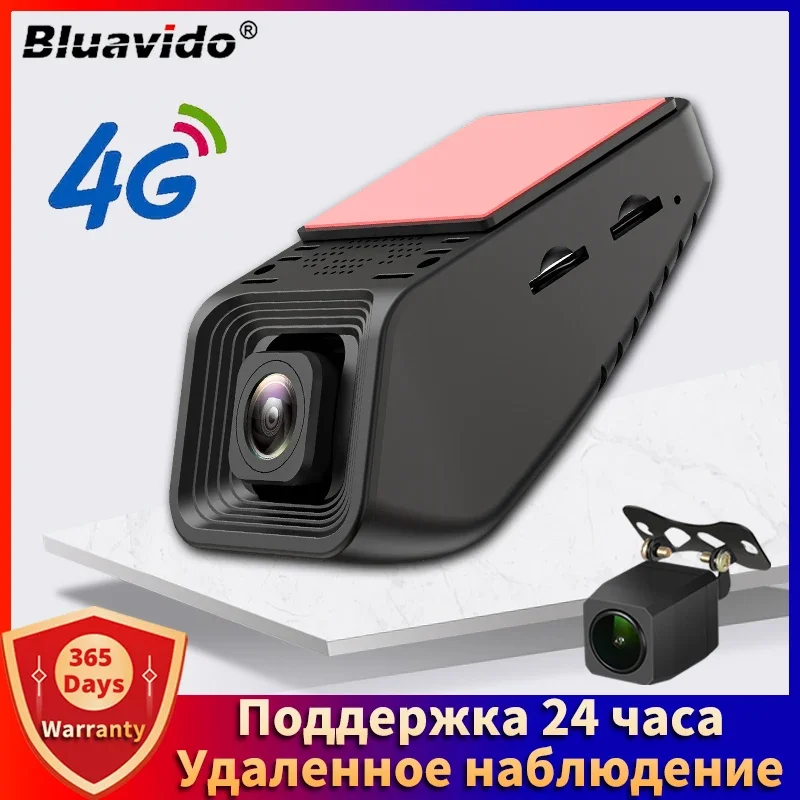 Bluavido 4G WiFi Car DVR GPS Logger Hidden FHD1080P Dash Cam Support Remote Live Monitor Dual Lens Auto Video Camera Recording