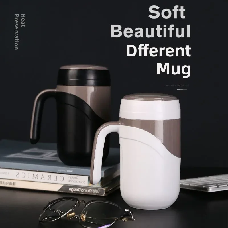 380-550ML Ceramic Thermos Mug Office Bone China Liner Vacuum Leakage Proof Ceramic Water Cup Insulation Home Coffee Mug