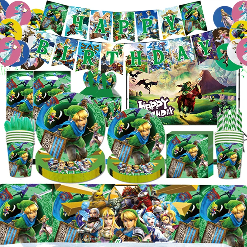 

Zella Birthday Party Decor Disposable Tableware Cup Plate Napkin Kids Birthday Party Supplies Baby Shower Toy