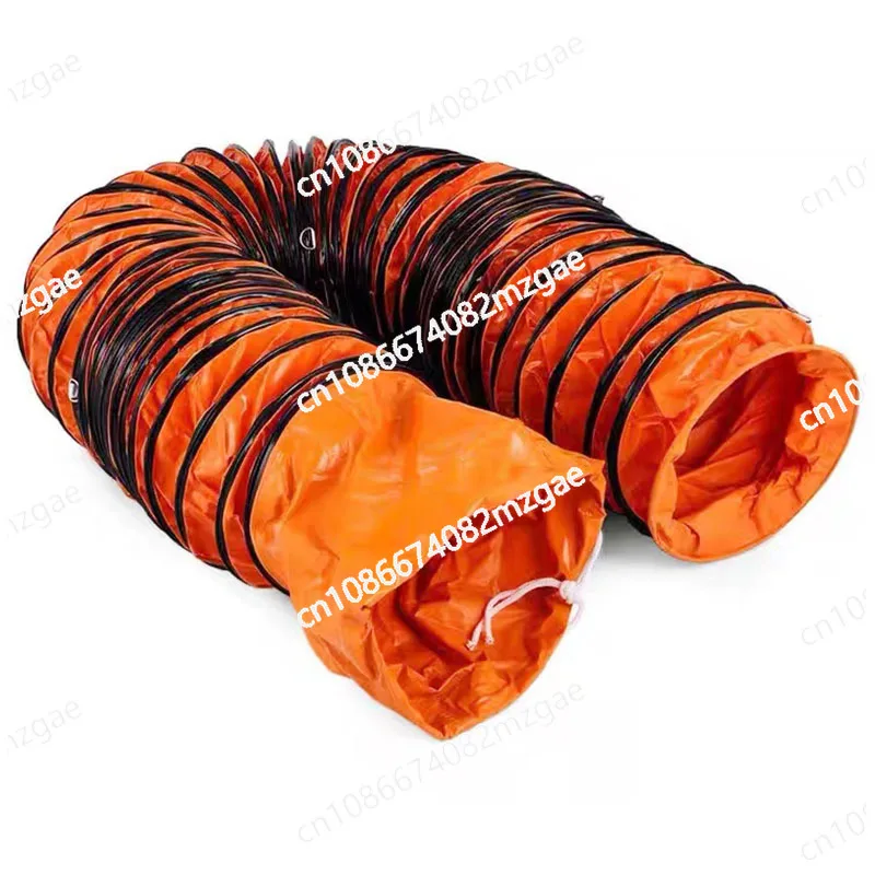 

New telescopic air duct mine paint ventilation pipe high temperature resistant PVC canvas exhaust fan hose