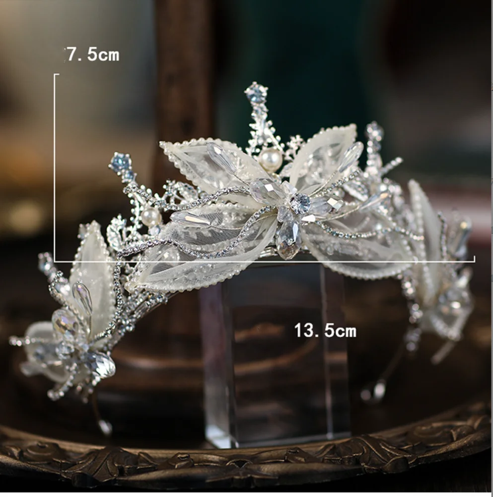 

Crystal Crowns Tiaras For Bride Wedding Hair Jewelry Accessories Luxury Bridal Headpiece Crown For Women Party Prom Headdress