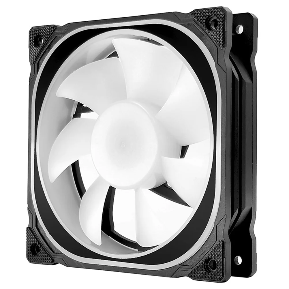 

Case Fan Set Cooling with Controller Mute RGB 12cm LED Computer Colorful