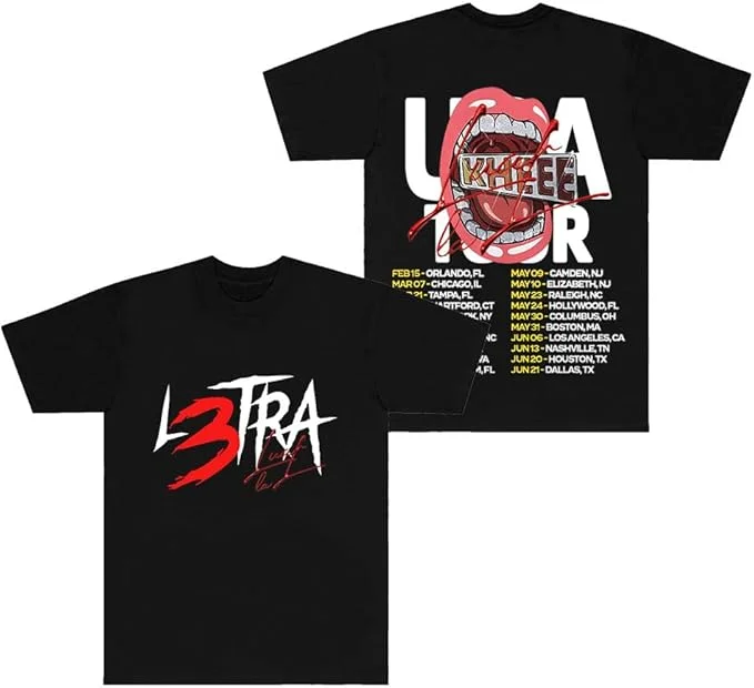 

Luar La L L3tra Tour 2025 Merch T-Shirts Streetwear Tops Cosplay Women Men Hiphop Short Sleeve Tee