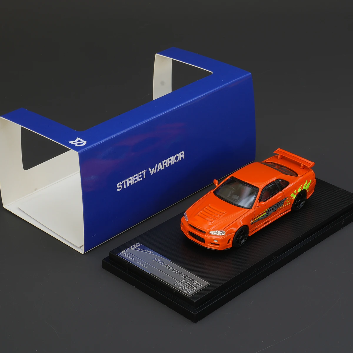 

Street Warrior 1:64 Nissan Skyline GT-R (BNR34) Fast & Furious Livery Diecast Model Car In Stock Ready To Ship