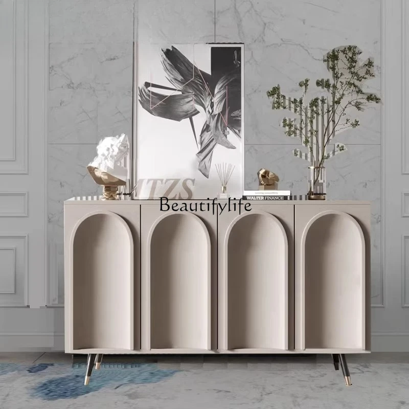 

Nordic creative meal side tea cabinet entrance shoe cabinet