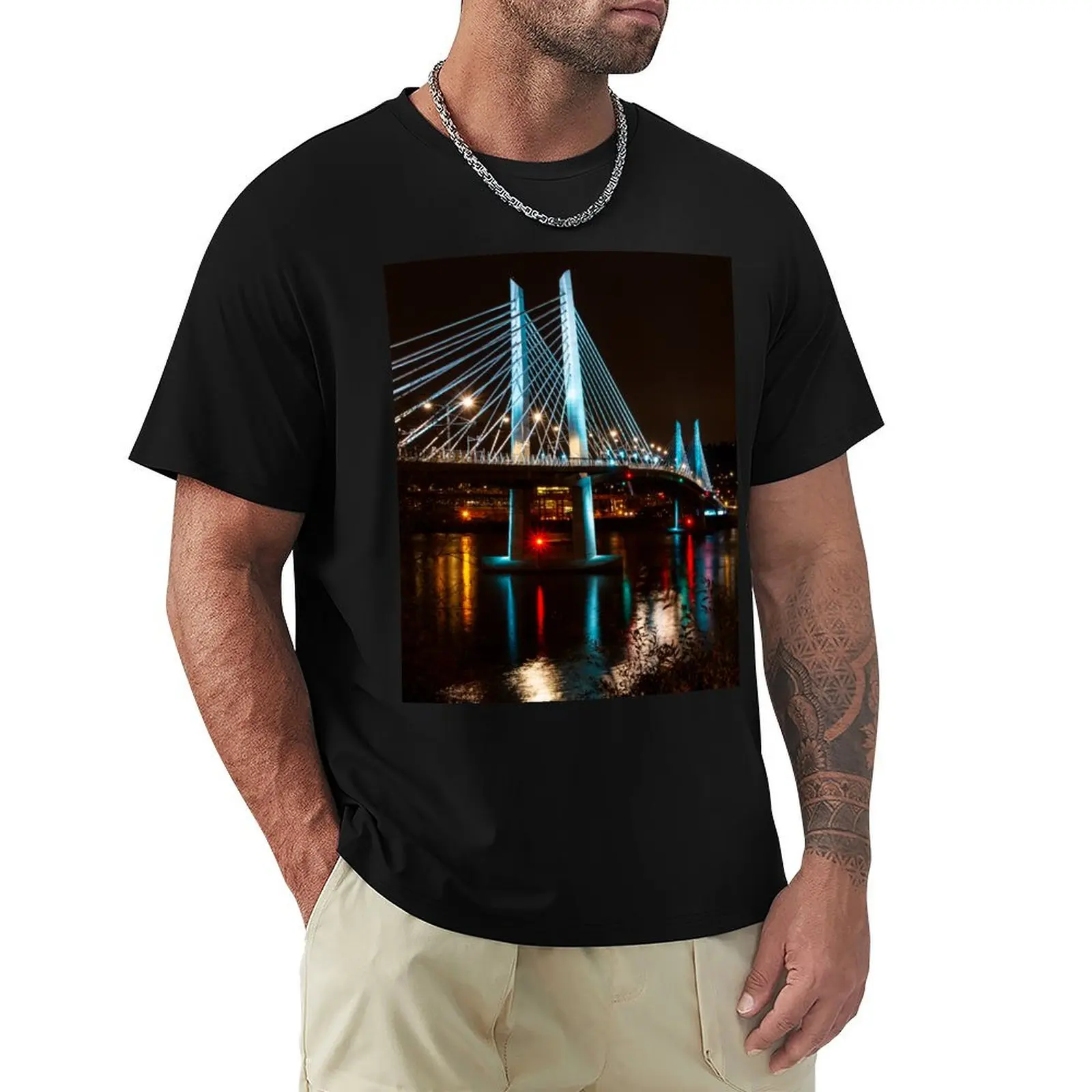 

Tilikum Crossing in Portland, Oregon T-Shirt summer shirt Blouse mens graphic t-shirts anime