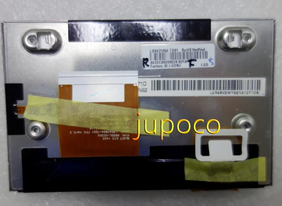 

БЕСПЛАТНАЯ ДОСТАВКА 4,3-дюймовый ЖК-дисплей LB043WQ4 LB043WQ4-TD01 с сенсорным экраном для Kia Автомобильный DVD GPS-навигатор ЖК-монитор