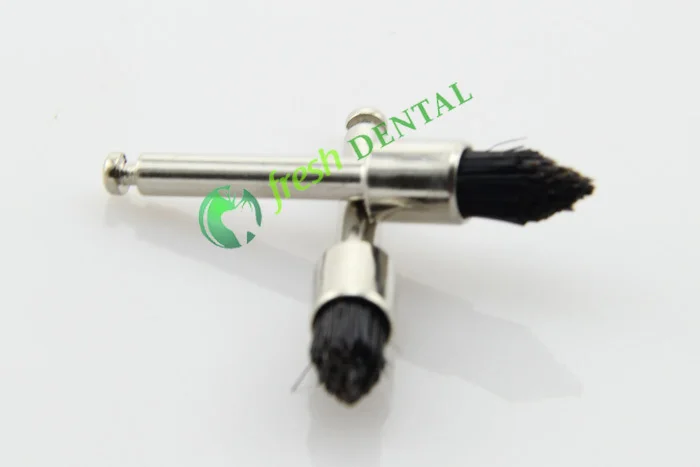 1000PCS Prophy Brush Dental Polishing Latch Style Tapered Black Bristle Filament Prophylaxis Brush for Dentists PB360 view 2