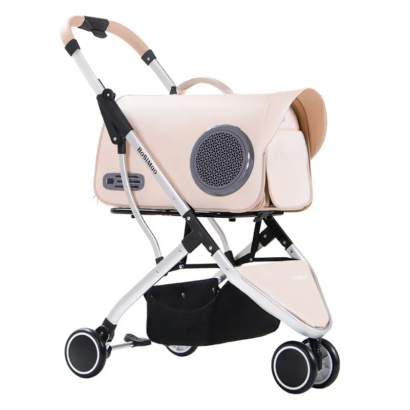 

Light Weight Pet Foldable Dog Stroller For Cats And Dogs Travel Pet Dog Trolley