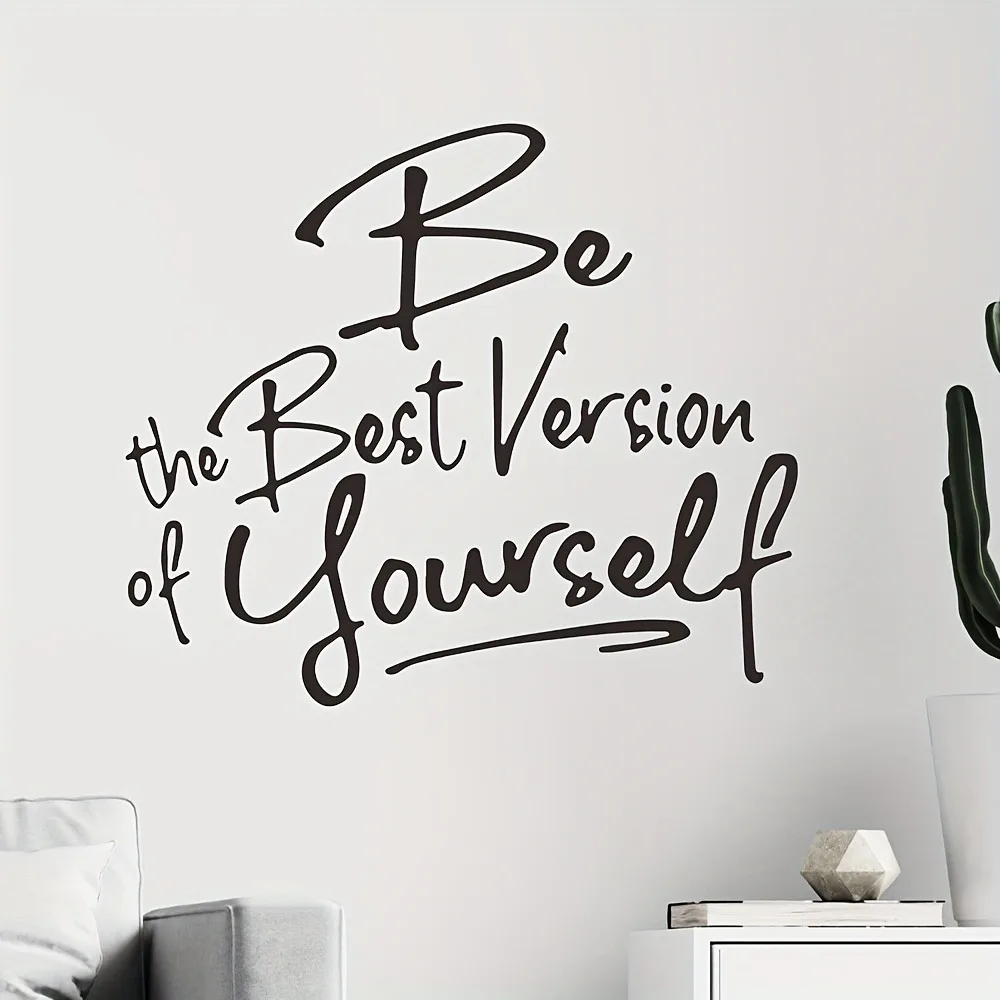 1PC Fashion Confidence Boost Vinyl Wall Stickers Wallpaper The best Christmas gifts Custom Text Decoration Accessories