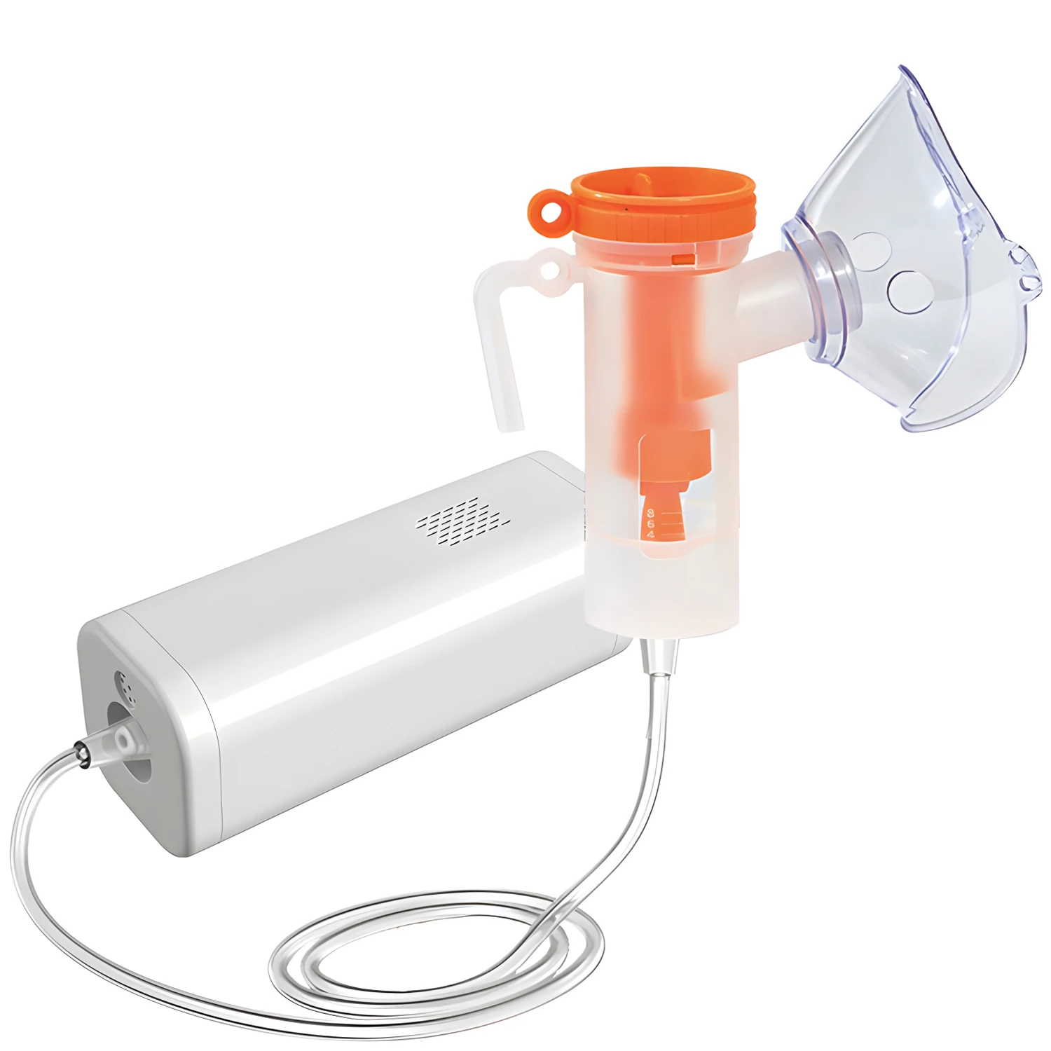 Nebulizador Médico Portátil de Compresión, Atomizador Ultrasónico Silencioso de 3.7μm, Inhalador de Grado Médico para Bebés, Niños y Adultos