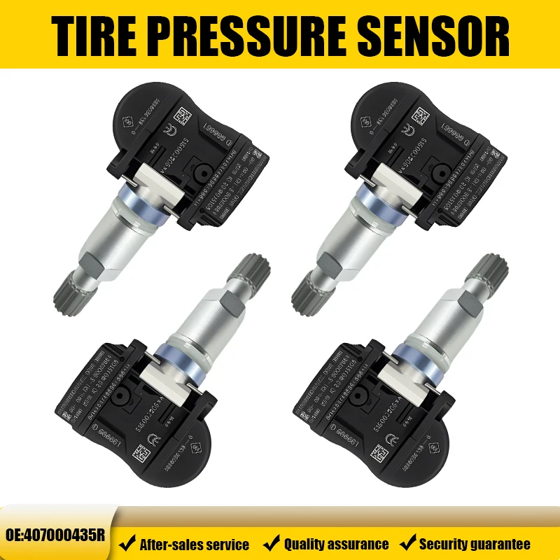 

1/4 шт. 433 МГц датчик контроля давления в шинах TPMS 407003743R для Renault SM3, совместимый с 407000435R