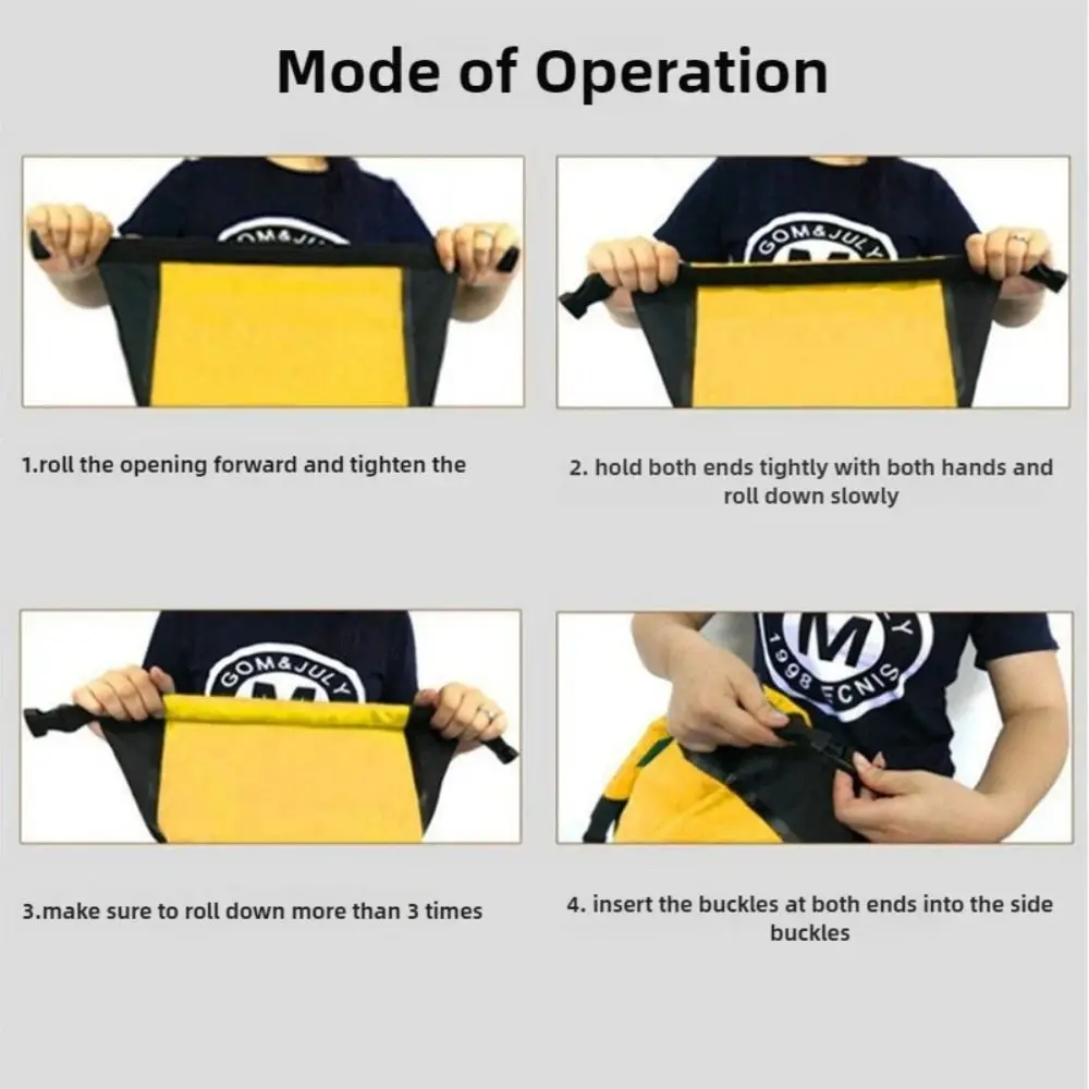 25L Waterproof Drift Bag Large Capacity 500D PVC Swimming Backpack Foldable Multi-Purpose Waterproof Bucket Bag Kayaking