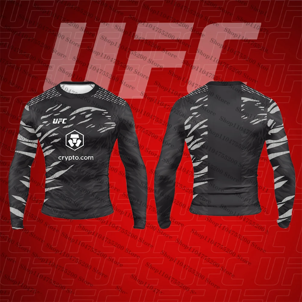 Футболка UFC MMA Fight Night Champion Walkout Jersey Fighting Boxing 2025 для мужчин и женщин, спортивная футболка для фитнеса на открытом воздухе, топы с длинными рукавами
