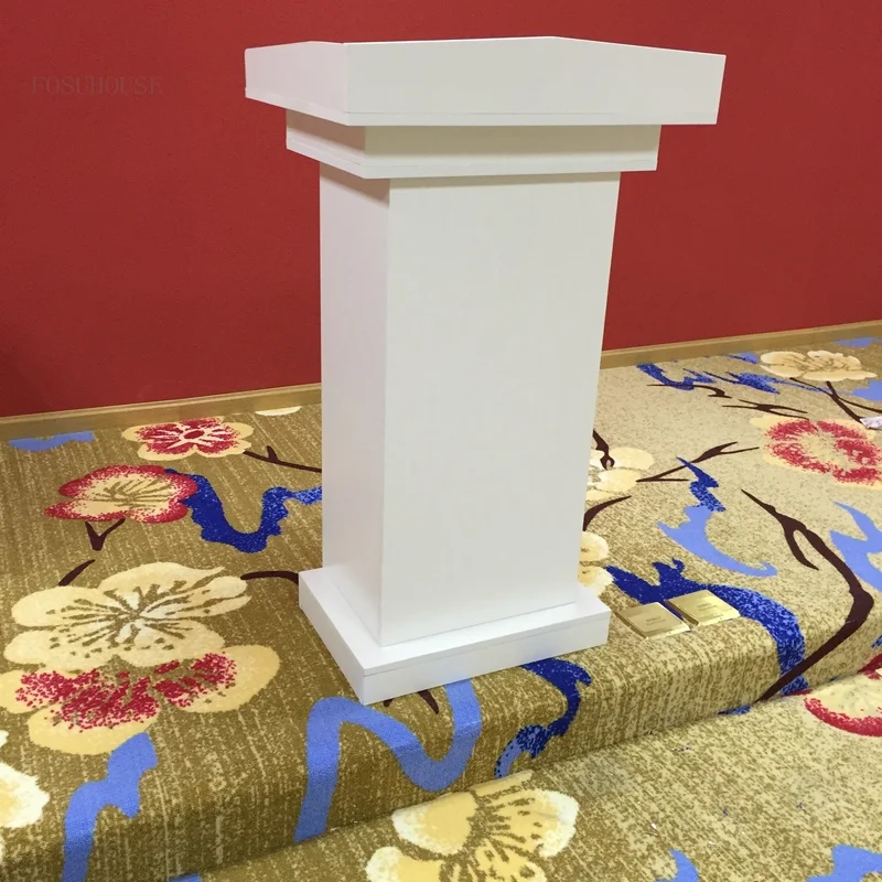 Hotel Restaurant Solid Wood Reception Desks Office Conference Speech Podium Stands Shopping Wedding Training Cashier Tables Z