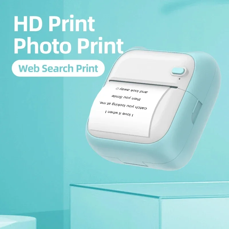 Wirelessly Bluetooth Printer Portable MINI Thermal Printer Student Pocket Inkless Photo Label Memo Wrong Question Printer Gift