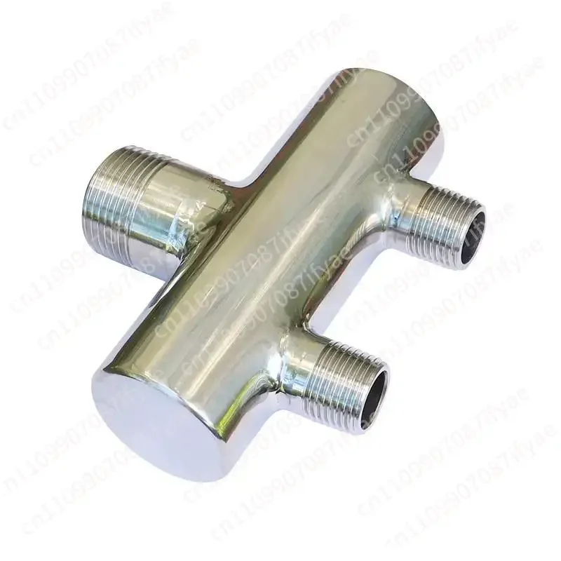One-inch outer wire to quarter outer wire branch middle inlet with ball valve large spacing 304 stainless steel manifold