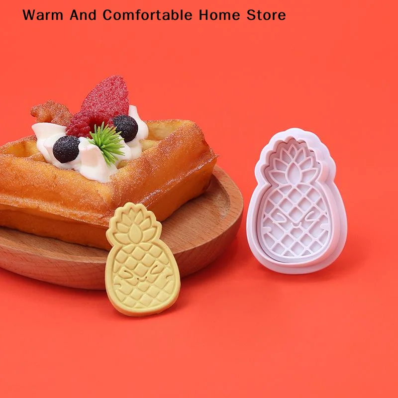 【SE】Cute Pineapple Summer Pineapple Clay Cutters Set Reusable Plastic Molds For Handmade Polymer Clay Earrings & DIY Crafts