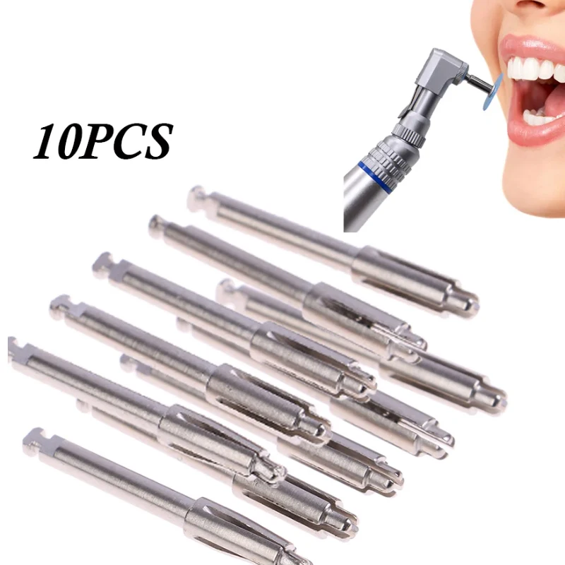 

10Pcs Dental Mandrel Dental Polishing Disc Holding Rod Tool Stainless Steel Fit Ra Shank Polishing Disc Holding Rod Tool