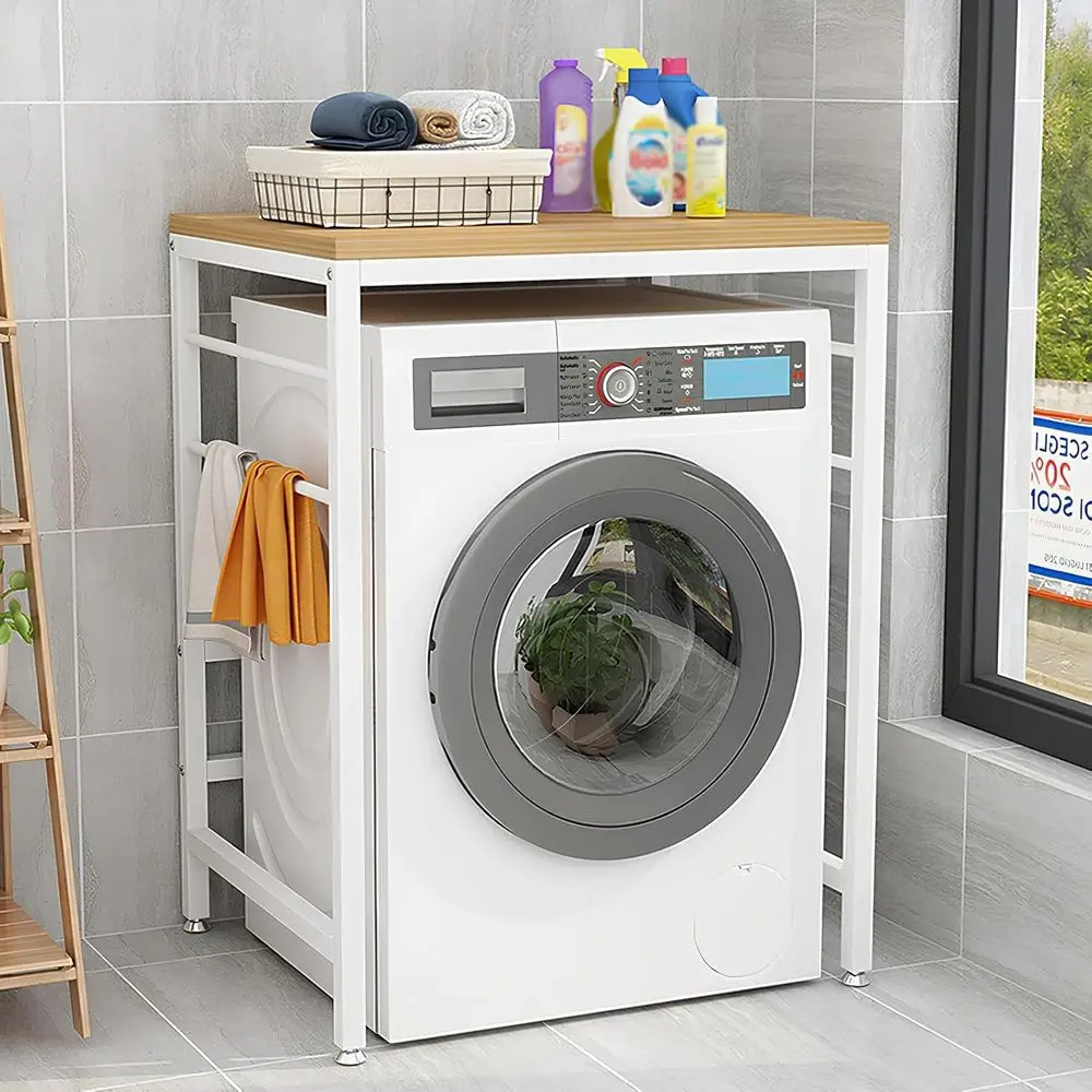 

Space-Saving Laundry Room Shelving: Ideal for Above Washer/Dryer & Tool Storage