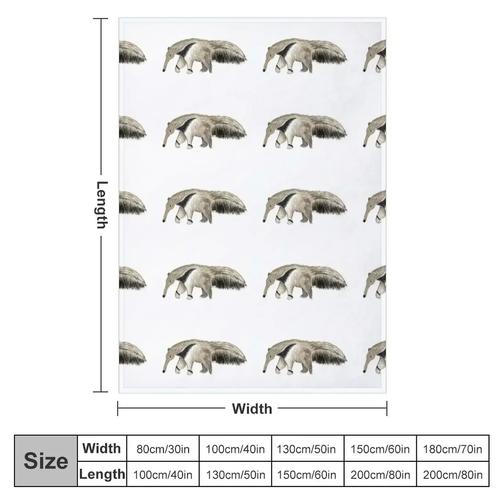 The Anteater Off Hunting Ants Throw Blanket Nap warm winter Blankets Sofas Of Decoration halloween wednesday Blankets
