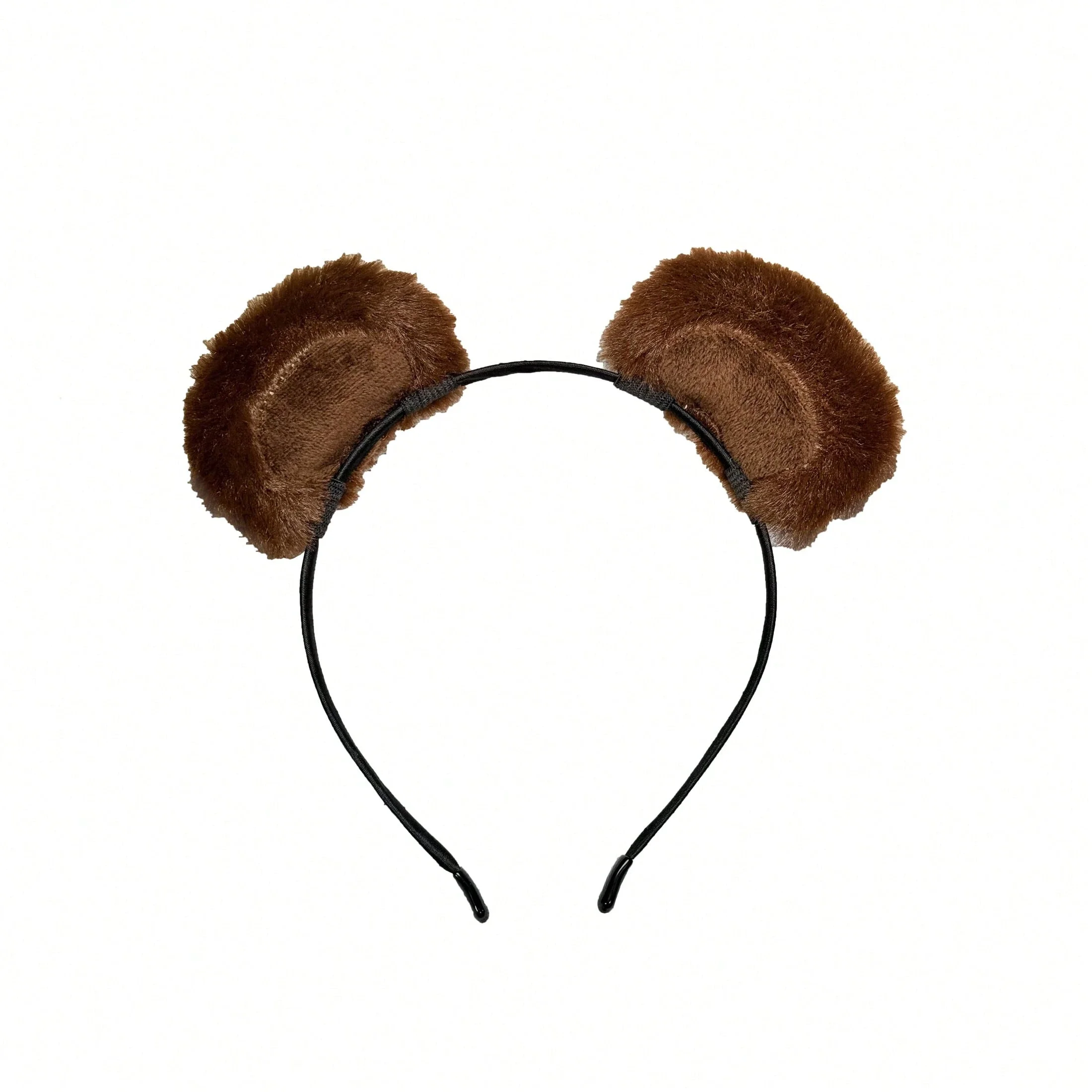 

1pc Cartoon Bear Headband, Plush Movable Bear Ears Hair Clip, Cute Fluffy Headband Hair Accessory For Makeup, Face Washing,