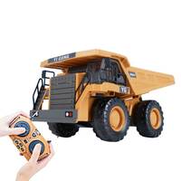 1/24 2.4GHz 9CH RC Dump Truck RC Car Construction Truck Engineering  Vehicles with Light Music Gift Toys for Kids Boy Children