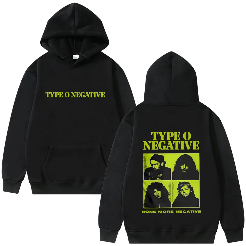 

Rock Band Type O Negative None More Negative Hoodie Men Women Vintage Gothic Metal Streetwear Male Fashion Oversized Sweatshirt