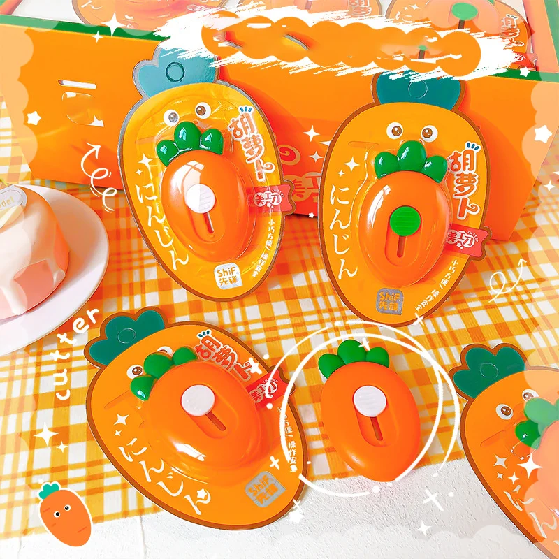 Novelty Fruit Strawberry Utility Knife Mini Kawaii Portable Craft Wrapping Box Paper Envelope Cutter Knife Letter Opener Tools