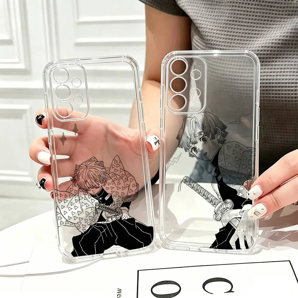 Anime Z-Zenitsu Agatsuma Slayers  Phone Case Transparent Silicone Soft For Samsung S25,S24,S21,S22,S23,S30,Ultra,S20,Plus,Fe