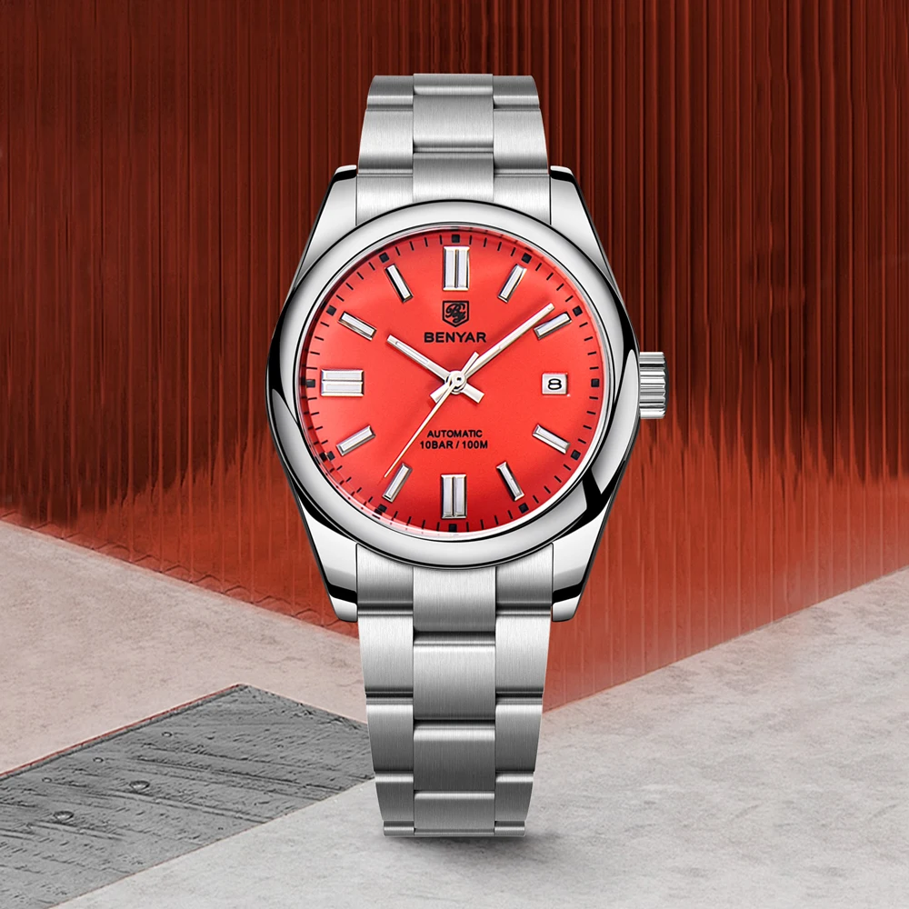 

BENYAR 2025 новые мужские часы, лучшие роскошные автоматические часы для мужчин, механические наручные часы, мужские часы, подарок, сапфировое зеркало, водонепроницаемые