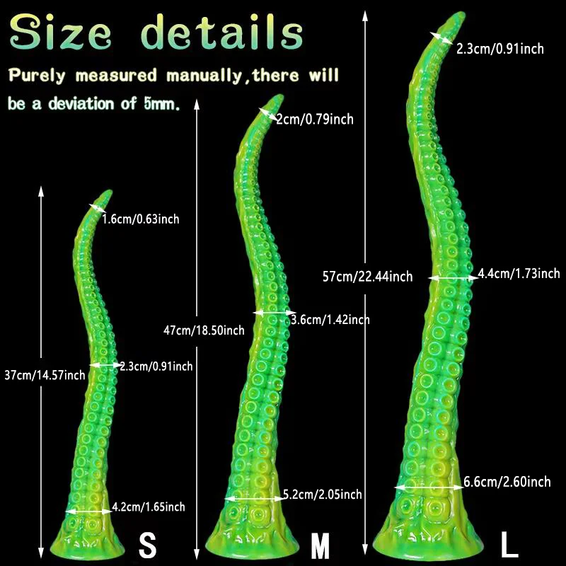 Long Butt Plug Silicone Long Anal Plug Tentacle Dildo Penis With Suction Cup Big Anal Sex Toys Progressive Vaginal Massage - view 3