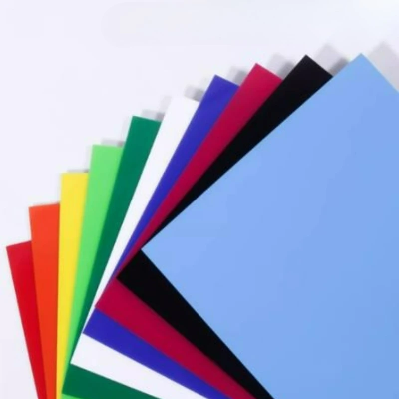 Thick 2/3mm Colorful Acrylic PMMA Board Red Black Yellow Blue Green Plexiglass Signs Tinted Sheets Billboard