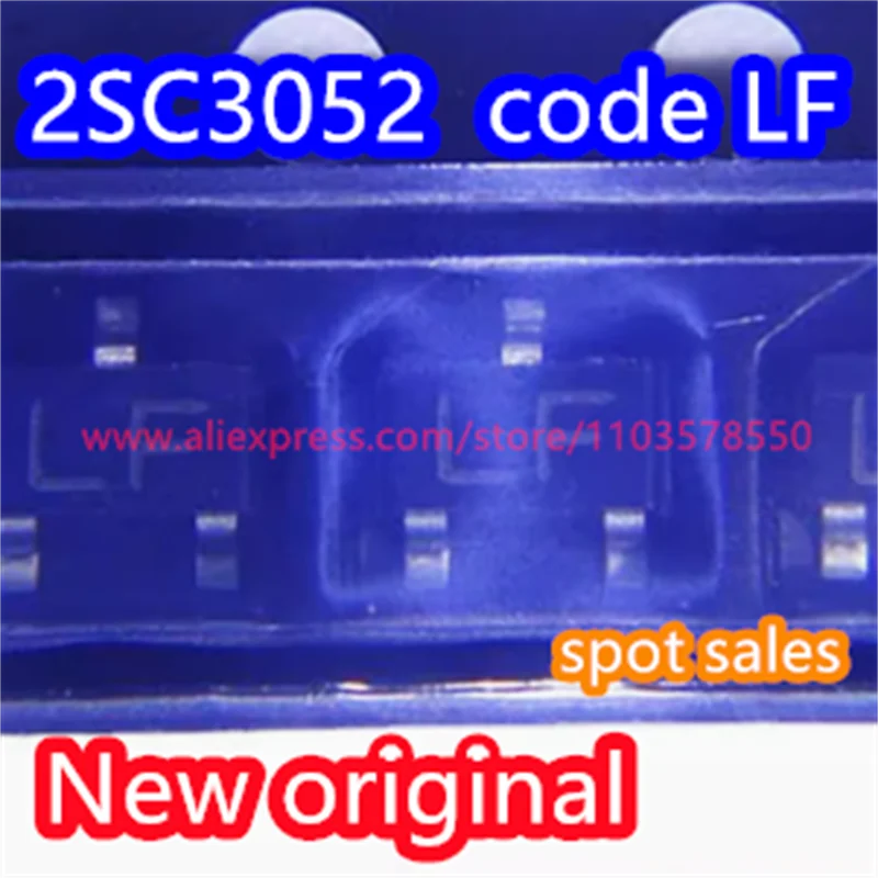 50PCS  Brand new original 2SC3052 code LF package SOT-23 NPN 200mA 50V surface mount transistor NPN universal amplifier