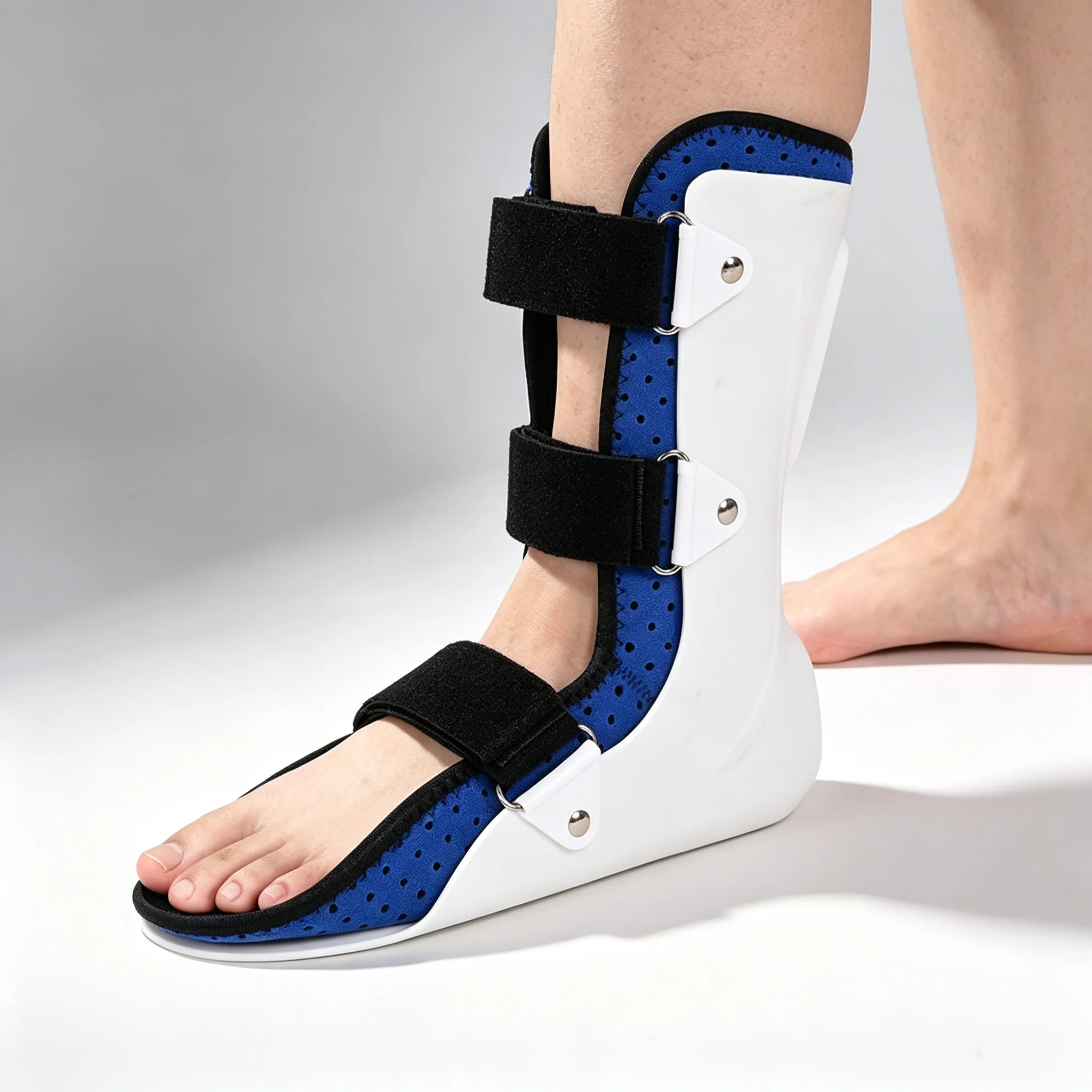 Walkable Ankle Stabilizer Adjustable Ankle Support Brace Walking Boot for Fracture, Sprain Ankle & Broken Foot Injury Recovery