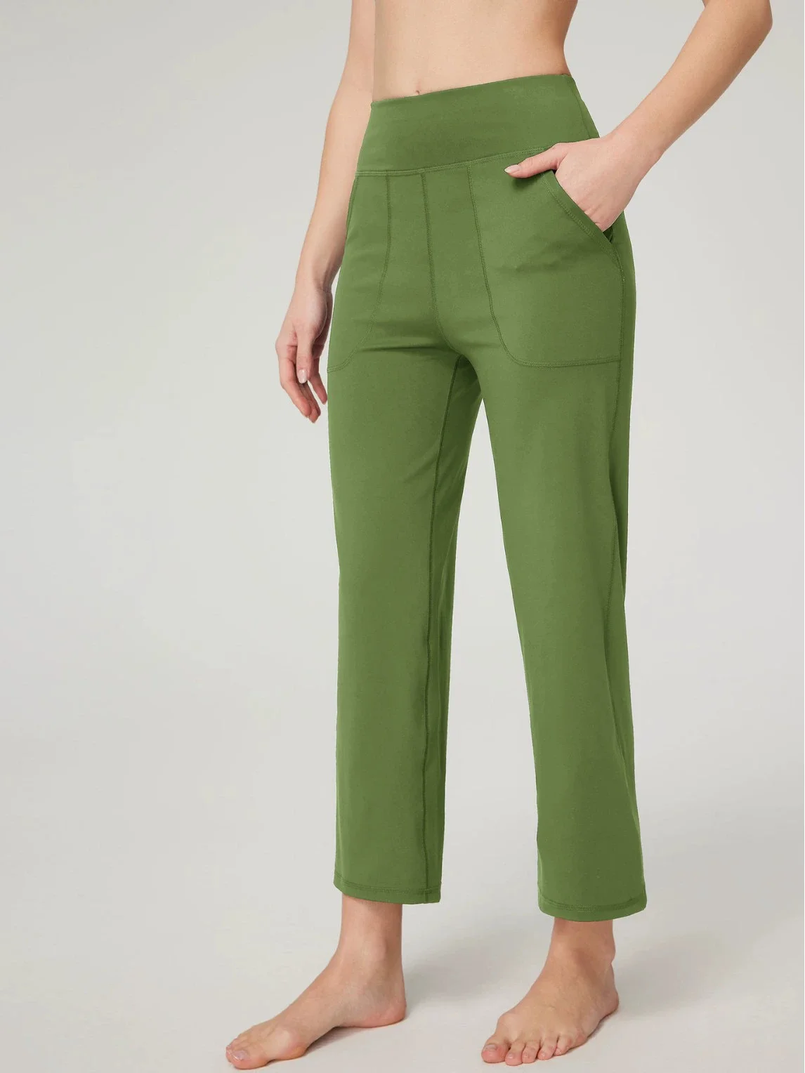 

Прямые брюки из ультрамягкой масляной ткани, женские брюки для йоги с высокой талией, спортивные брюки для бега для пилатеса