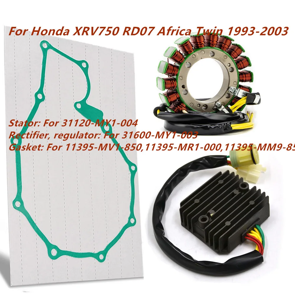 Stator Coil Regulator Rectifier Gasket For Honda XRV750 XRV 750 RD07 Africa Twin 1993 1994 1995 1996-1999 2000 2001 2002 2003
