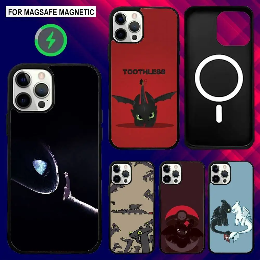 

Cartoon T-Toothless Dragon Phone Case For iPhone 16e,16,15,14,13,12,11,Plus,Pro,Max,Mini Magsafe Magnetic Wireless Charging